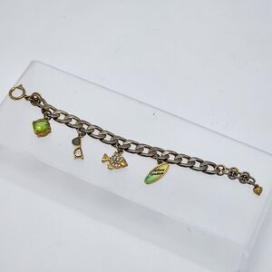 Juicy Couture Y2K Vintage Surfers Paradise Charm Bracelet Fish Sunglasses Green